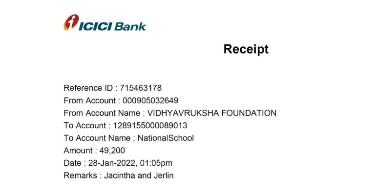 Jacintha and Jerlin are now going to school – Thanks to you !!