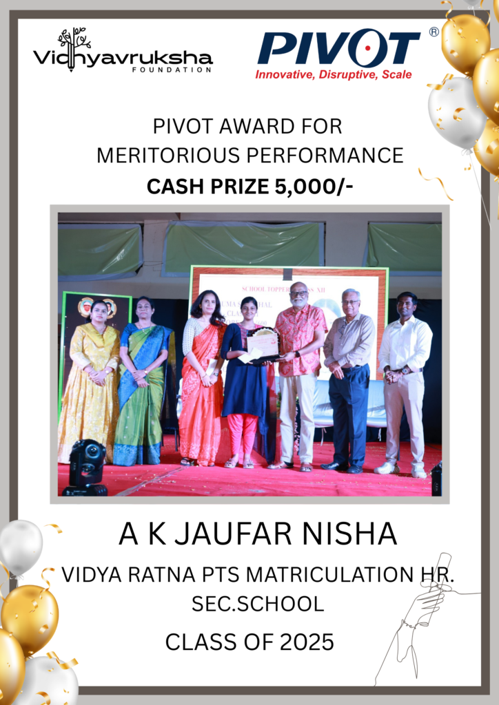 The PIVOT Award for Meritorious Performance 🏆